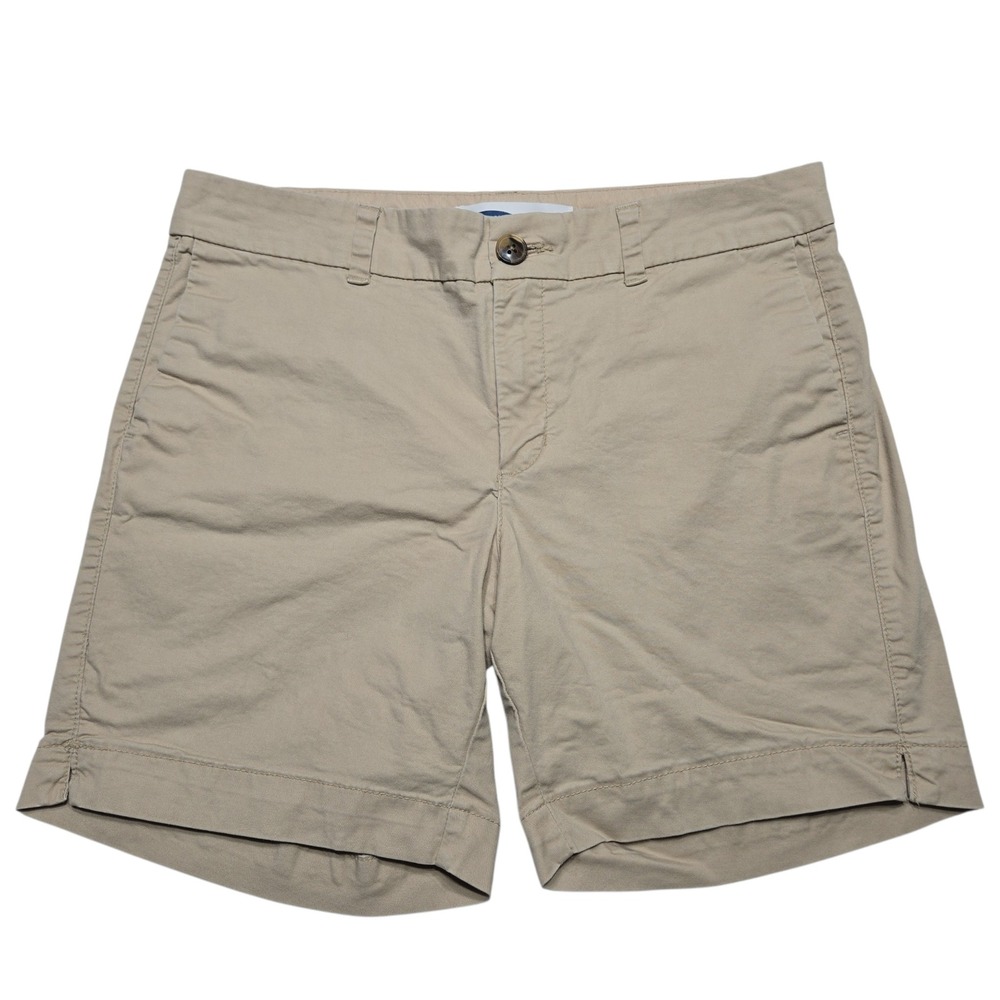 Old Navy Everyday Shorts Womens 4 Khaki Tan Chino Minimalist Coastal Summer